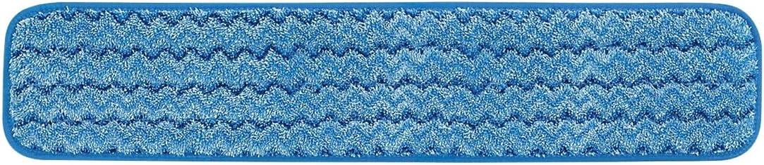 Rubbermaid Commercial Products HYGEN Microfiber Wet Mop Head Pad, 24 inch, Blue, for Janitorial/Professional Cleaners and Heavy-Duty Industrial Floor Cleaning/Mopping/Scrubbing