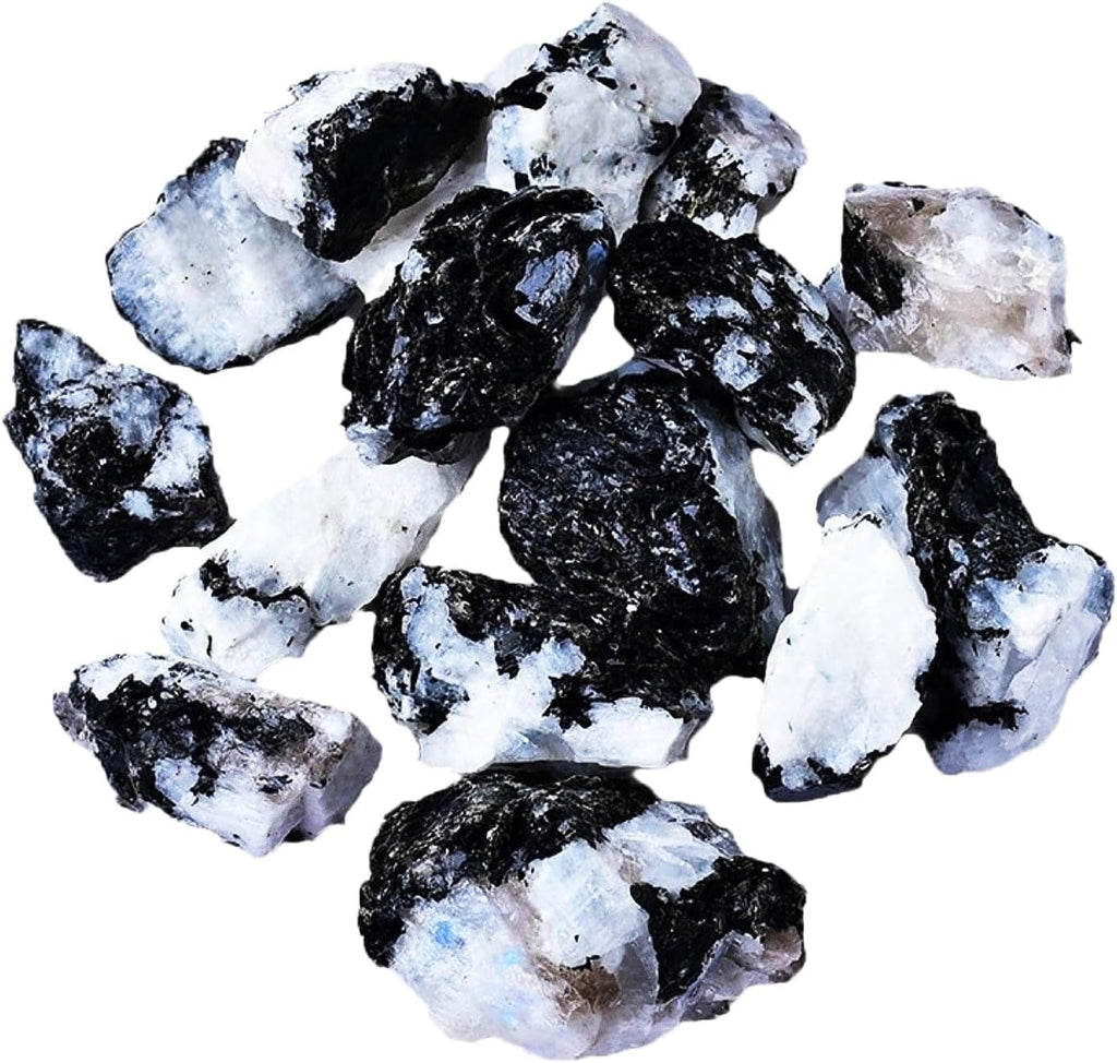 Raw Crystals, Large 1.2-2.0" Healing Crystal Natural Rough Stones for Intuition,Chakra,Meditation,Decoration,Polishing,Energy Work (Zebra Agate, 3.5oz-1.2-2.0"raw Crystals)