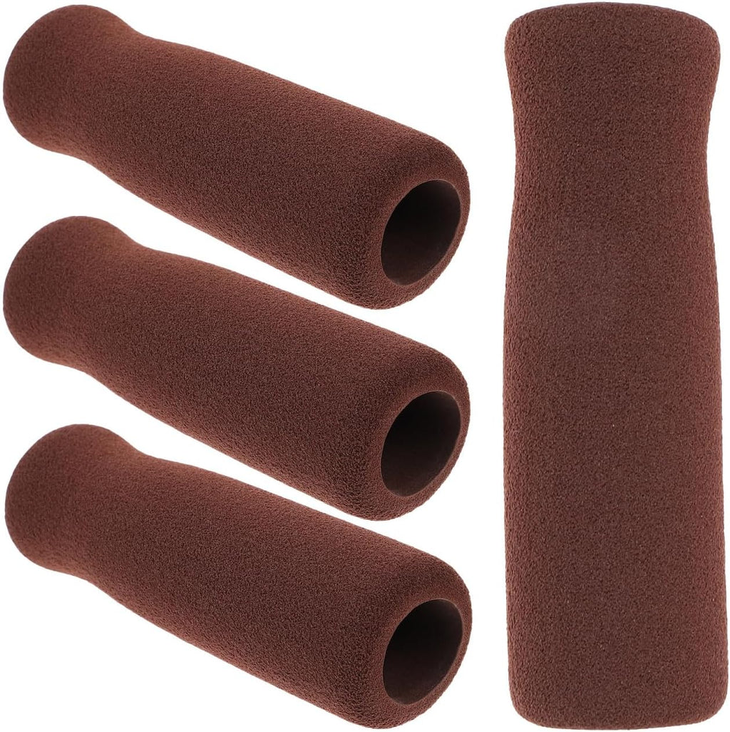 4Pcs Cane Handle Covers Nonslip Sponge Grips for Walking Canes and Crutches Comfortable Elderly Stick Hand Grip Replacement 4.33X1.37X1.37In