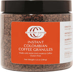 Civilized Coffee Instant Colombian Coffee Granules – Classic Roast, Non-GMO, 4.5 oz Jar (50 Servings)