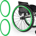 1 Pair 24Inch Silicone Wheelchair Push Rim Covers,Non-Slip Wear-Resistant Hand Push Cover,1 Pair Wheelchair Rear Wheel Push Rim Cover,Improve Grip[Energy Class A]