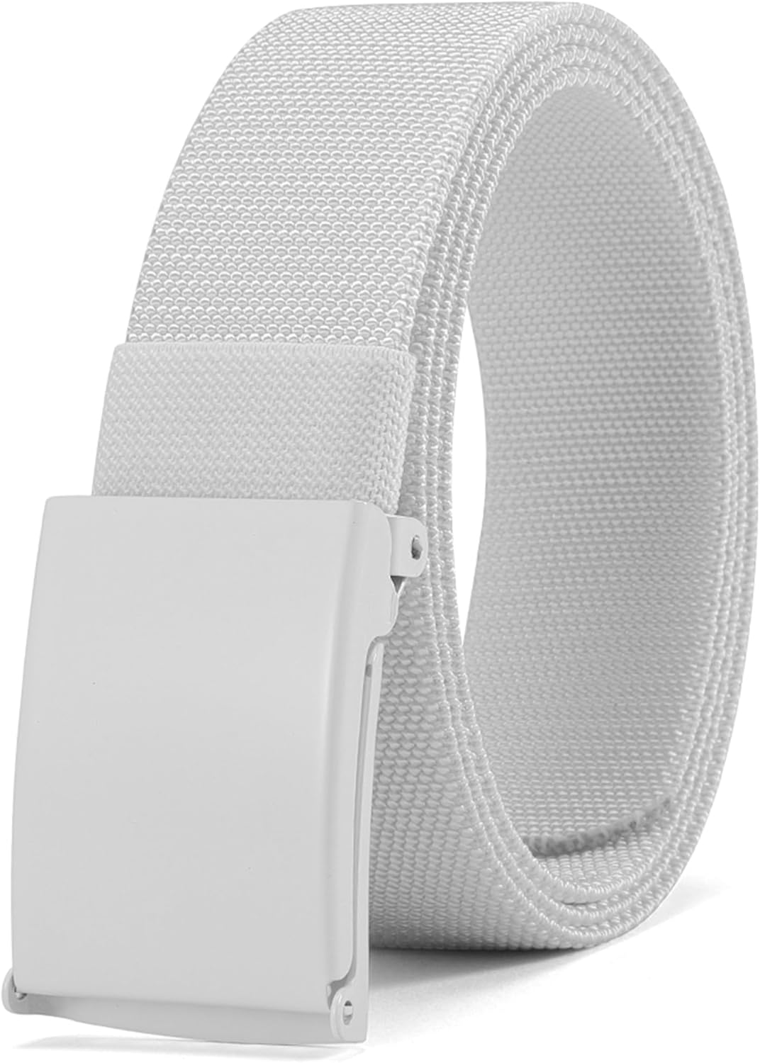 DOOPAI Canvas Web Belt with Stretch Flexibility, Elastic Belt Fit, Top Military Buckle - Adjustable, Cut to Fit