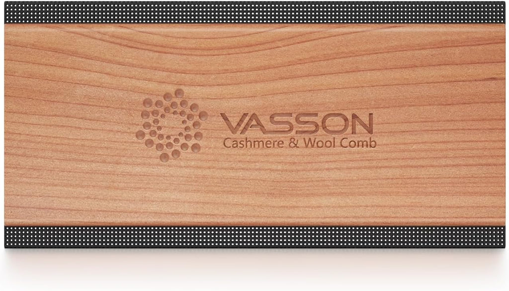 Cashmere Comb for Sweaters, Sweater Comb for Removing Pills and Fuzz, Gentle on Wool & Knitwear, Portable Handheld Clothing Care Tool with Storage Pouch