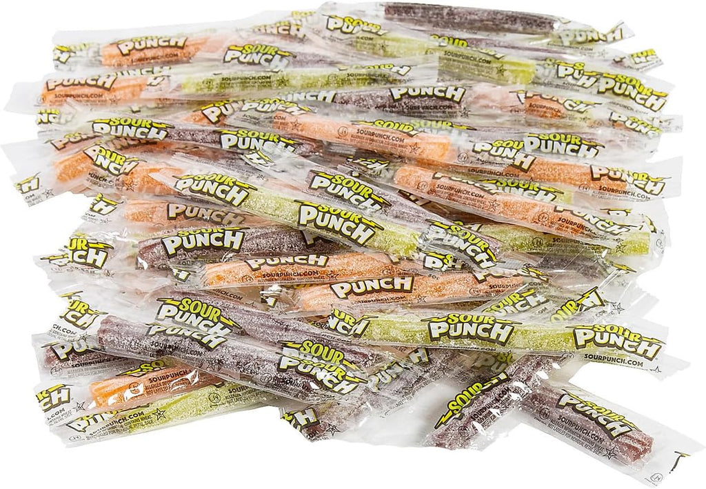SourPunch Chewy Licorice Twists - Halloween Edition - Assorted Flavors - 2 lbs Individually Wrapped Sweet & Sour Candy Pack - Delicious Gummy Candy for Halloween, Pinata, Birthdays, Pantry