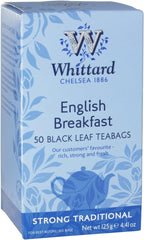 Whittard English Breakfast, 50 Black Leaf Tea Bags