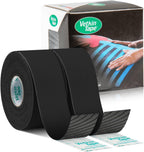 VetkinTape® Veterinary Kinesiology Tape | Tape for Horses & Dogs | Equine & Canine Kinesiotape | Latex Free and Quality Mark Certified Ktape | 1.2 inch | Pack of 2 Rolls (Black)