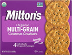Milton's Organic Crackers, Multi-Grain - Certified Organic, Non-GMO Project Verified, Kosher, Made With 4 Whole Grains & 3 Seeds, Great for Charcuterie Boards - 24 Oz, Pack of 1