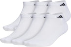 adidas Men's Athletic Cushioned Low Cut Ankle Socks (6 Pairs) Durable & Comfortable