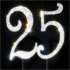 Scotamalone 25 Cake Topper | Premium Bling Rhinestone Diamond Gems