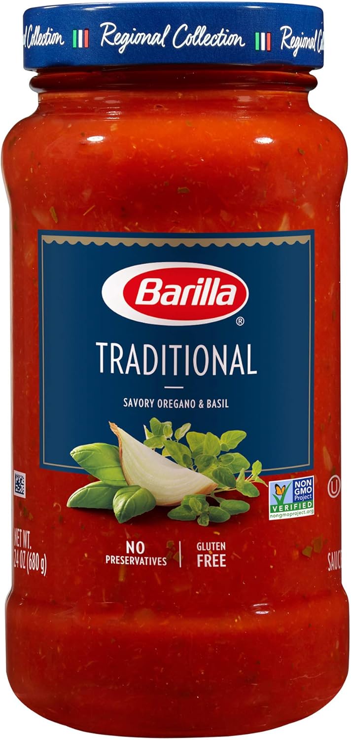 Barilla Pasta Sauce, Traditional, 24 Ounce (Pack of 8)