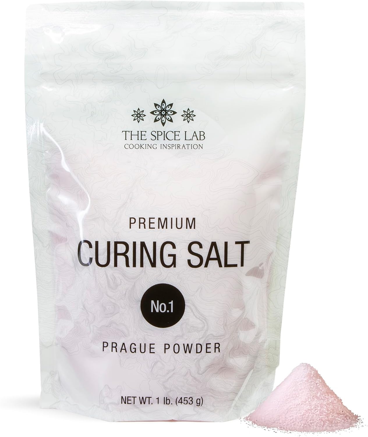 The Spice Lab Curing Salt No. 1 – Pink Prague Powder with 6.25% Sodium Nitrite – Meat Curing Salt for Bacon, Jerky, Brisket & Corned Beef – Made in USA (1 lb)