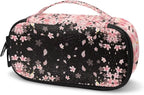 Pink Cherry Blossom Diabetic Supplies Storage Bag Portable Glucose Meter Carrying Case Insulin Pen and Medication Insulin Travel Case for Glucose Meters