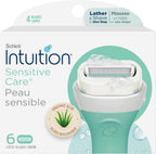 INTUITION Schick Refill, Razors for Women Sensitive Skin | Intuition Razor Blades Refill with Organic Aloe, Razor Refills , 6 Count (Pack of 1)