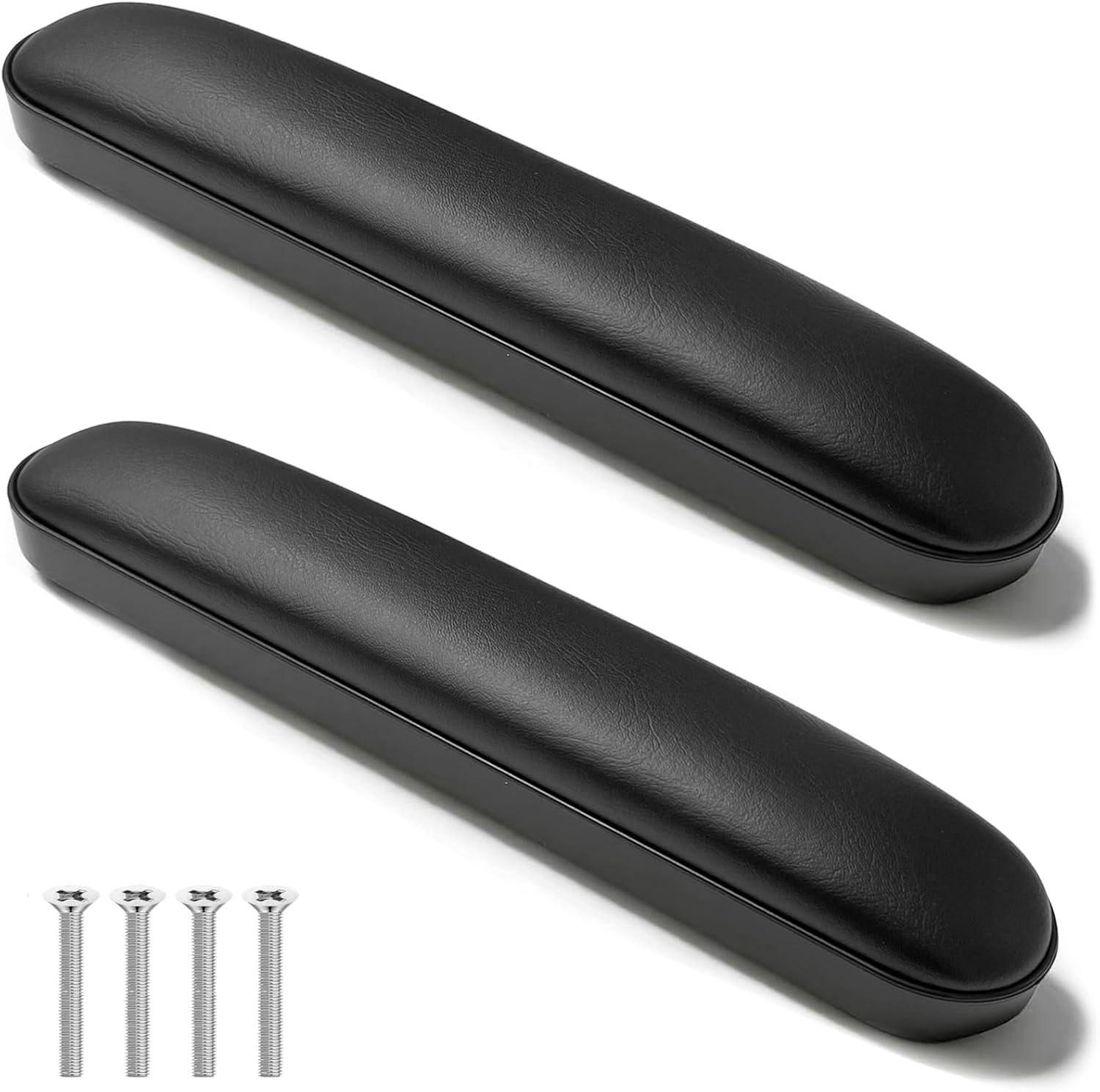 Padded Armrests for Wheelchair, Premium Wheelchair Armrest Pads, 10-1/4" Long Wheelchair Armrest Replacement Parts, Compatible with All Brands(1 Pair)