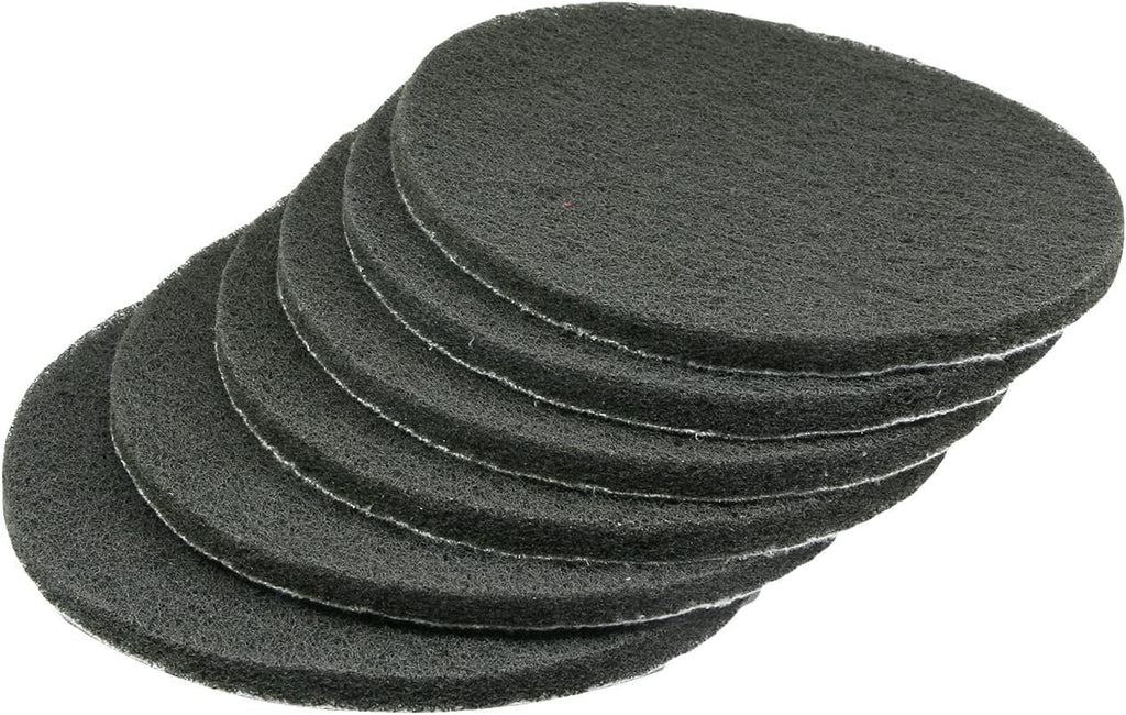 Utoolmart 7 Inch Scrubber Scouring Pads 1000 Grits Drill Scuffing Disc Hoop and Loop Surface Conditioning Disc Replacement Scrub Pads Gray 6Pcs