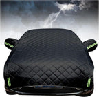 Hail Protector Car Cover for Mercedes-Benz CLA180/CLA200/CLA220/CLA250, Outdoor Waterproof Half Car Covers with Cotton Lining, Hail Blanket Scratchproof Sun-Resistant