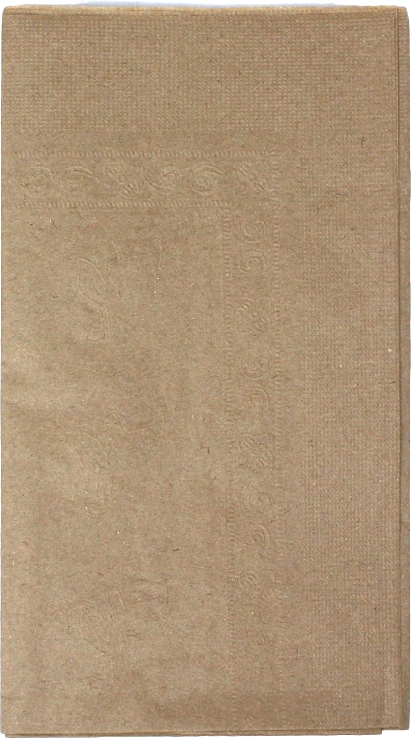 Natural Sustainable Kraft Unbleached Dinner Napkins | 2-Ply | 15" x 17" | 150/Pack