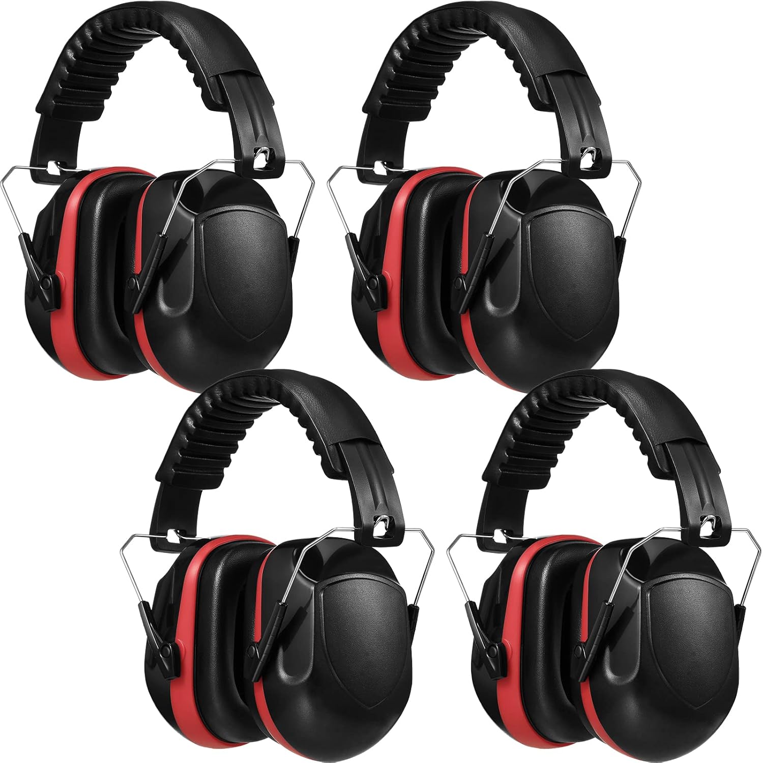 Yunsailing 4 Pcs Nrr 28db Noise Reduction Ear Protection Hearing Protection Muffs Foldable Headphones for Shooting