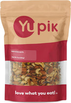 Yupik Raw Mix Nuts, 1 lb, Premium Natural Mixed Nuts with Almonds, Walnuts, Pistachios, Cashews, and Brazil Nuts, Healthy Snack,Brown, Pack of 1