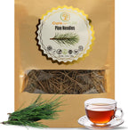 Cure Wid Pure Pine Needle Tea 3.5 Oz – 50 Cups Pine Tea – Wild Harvested from Pakistan in Eco-Friendly Resealable Pouch | Aromatic & Soothing Caffeine-Free Herbal Tea, Antioxidant & Immune Support