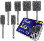 WICKED Professional ID Copper Tube Pipe Cleaner Replacement Brushes (1/2” & 3/4’’ & 1” (Multi-Pack))