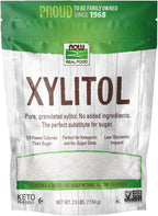 NOW Foods, Xylitol, Pure with No Added Ingredients, Keto-Friendly, Low Glycemic Impact, Low Calorie, 2.5-Pound (Packaging May Vary)