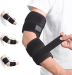 Cubital Tunnel Syndrome Elbow Brace Splint for Ulnar Nerve Entrapment, suitable for all day, with 3 interchangeable angle supports - L