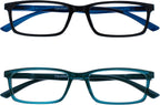 OPULIZE BLU Blue Light Blocking Reading Glasses for Women Men, Cool Round Frame with Anti-Glare, UV and Eyestrain Protection