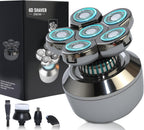 Head Shavers for Bald Men: Upgraded Detachable Head Shaver，6D Floating Heads，Dry and Wet Electric Shaver，IPX8 Waterproof ，LED Display，Grooming Kit with Type-C Fast Charging