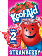 Kool-Aid Unsweetened Strawberry Artificially Flavored Powdered Soft Drink Mix, 0.14 oz Packet (Pack of 15)