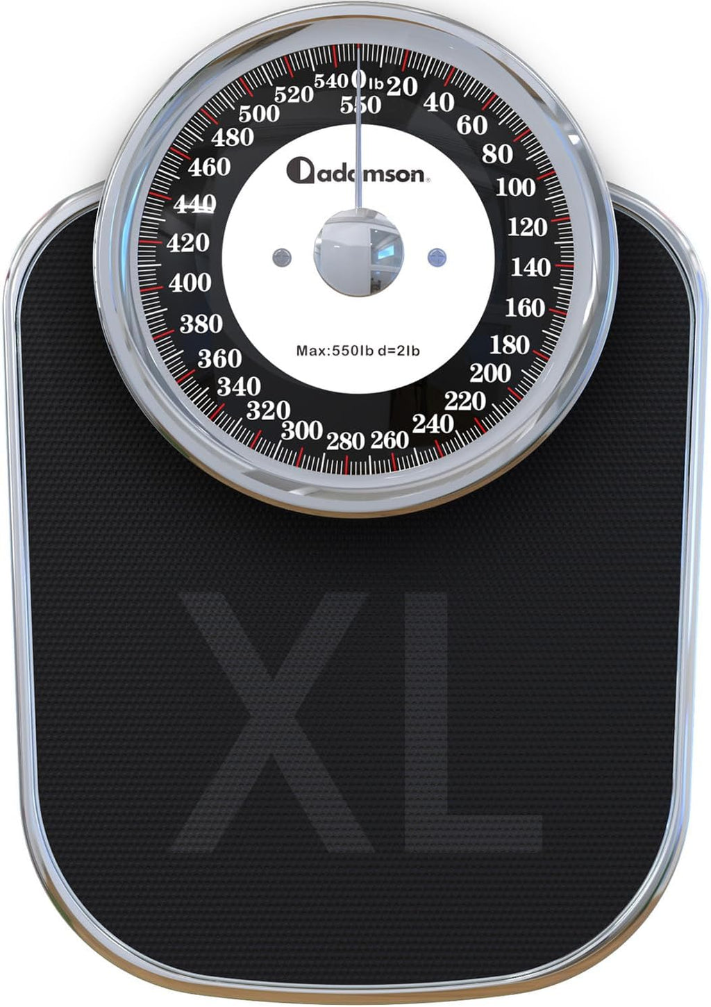 Adamson A28 Bathroom Scales - Up to 550lb, Heavy Weight, Anti-Skid Rubber Surface, Extra Large Numbers - High Precision Weighing Scales for Body Weight - Durable with 20-Year Assurance - New Version