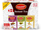 Wagh Bakri Instant Tea Premix, Masala, Cardamom & Ginger - 4 Sachets Each, Total 12 Sachet [International Pack]