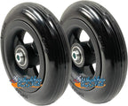 Front Caster Wheelchair Wheels, 6x1 1/4 and 5x1 1/4 with 1.60 Center Hub, 5/16" Bearings (6" x 1 1/4")