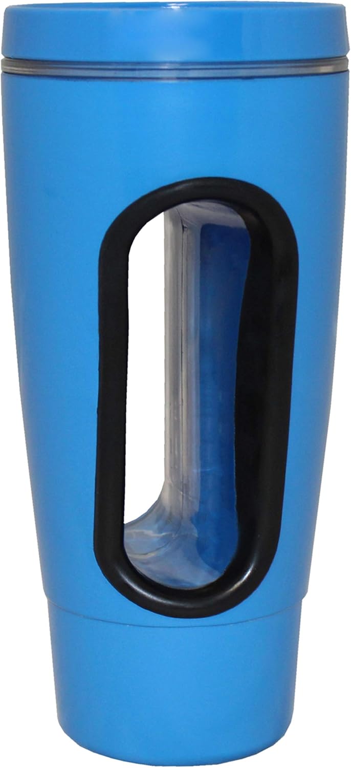 Rehabilitation Advantage Hand In Mug Adaptive Drinking Cup Blue,16 ounces
