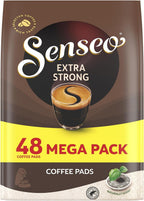 Senseo Extra Strong Coffee Pods – 48 Count (1 Pack) – Dark Roast with Intense & Bold Flavor and Rich Crema – Single-Serve Coffee Pads Compatible PeleCom Machines