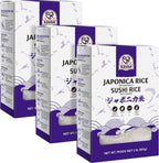 52USA Sushi Rice 2 Pound (Pack of 3), Premium Short Grain Rice 96 Ounce (2721g), Gluten-Free, Vegan, White Sticky Rice for Sushi and Japanese Food