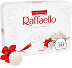 Raffaello Coconut Almond Pralines in Metal Tin Box 30 Individually Wrapped Treats, 10.6 oz