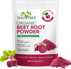 Organic Beet Root Powder – Raw, Non-GMO, Vegan, Gluten-Free Superfood for Smoothies, Juices & Baking | Natural Red Food Coloring, Rich in Fiber, Supports Circulation, 8oz