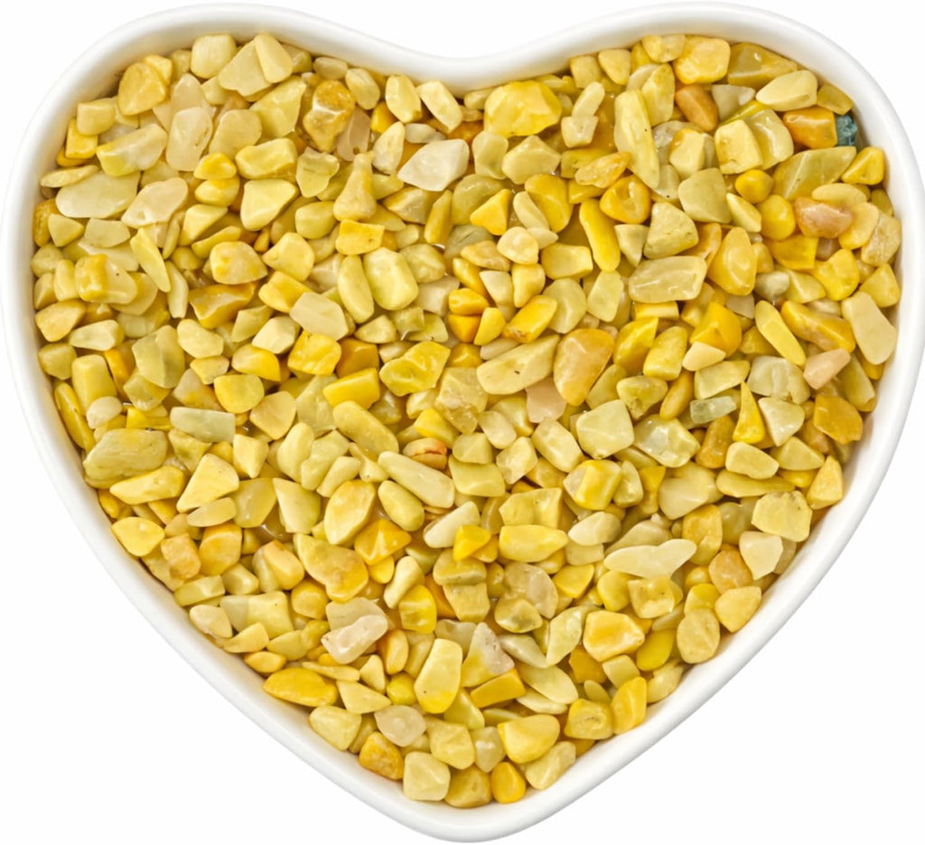 Yellow Aventurine Crystal Chips 100g – Natural Tumbled Polished Gemstone Stones for Jewelry Making, Resin Art, Chakra Healing, Aquarium Gravel, Vase Filler & Home Décor