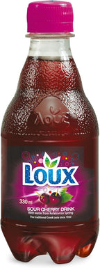 Loux | Greek Soft Drink | Sour Cherry | Pack of 12 | 330ml