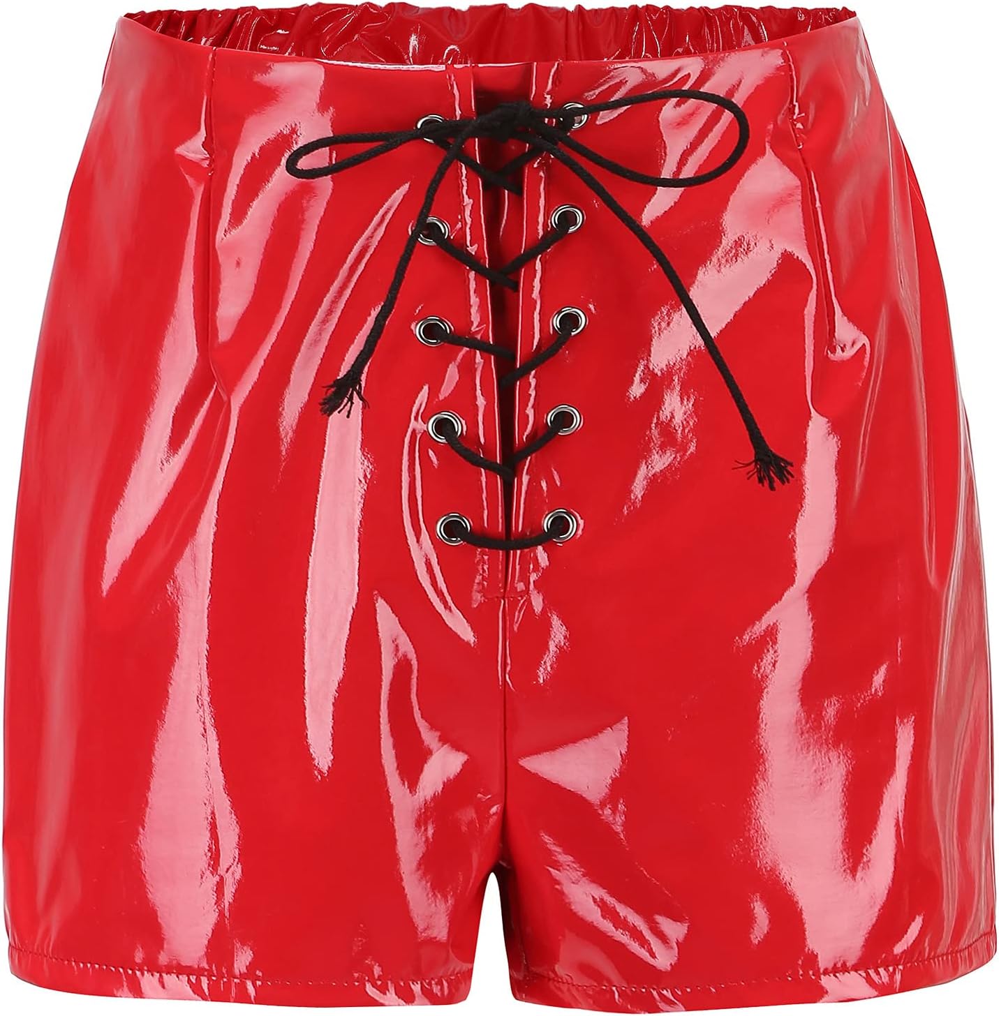Woman's Shiny PU Leather Latex PVC Tight Shorts Leather Pants Nightclub Bar DS Stage Wet Look Club Clothing Lingerie