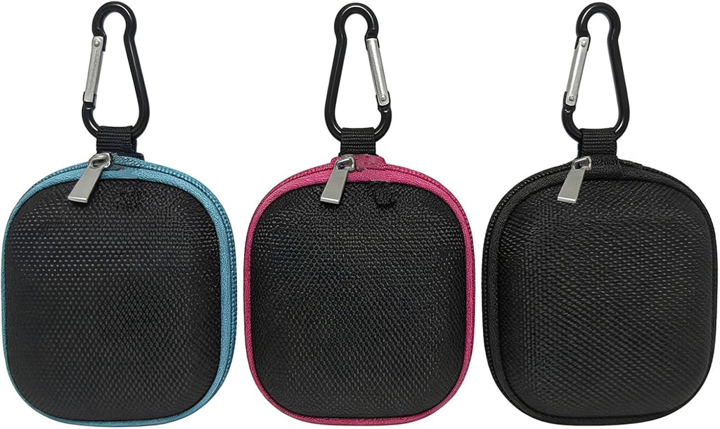 Elandy 3PCS Portable Small Essential Oil Carrying Case Mini Essential Oil Storage Bag Organizer Hard Shell Carry Pouches Hold Up To 1ml - 5ml Essential Oils Bottles