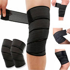 2 Pcs Adjustable Elastic Knee Wrap Compression Bandage Brace Support for Women and Man， Legs ain Relief, Stabilising Ligaments, Joint Pain, Squat, Basketball,Running,Tennis,Volleyball，Football