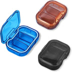 3 Pack Travel Mini Pill Organizer, 3 Compartments Portable Small Pill Case, Mini Small Pill Box to Hold Vitamins, Portable Pill Container for Pocket Purse Medicine Organizer