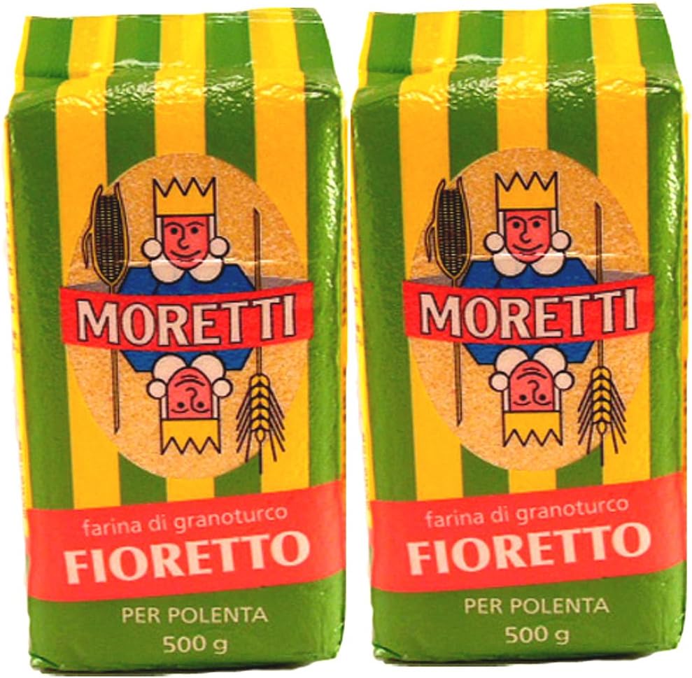 Moretti Polenta Fine | Fioretto - 500 Gram (Pack of 2)
