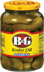B&G Kosher Dill Gherkins, 32 Ounce