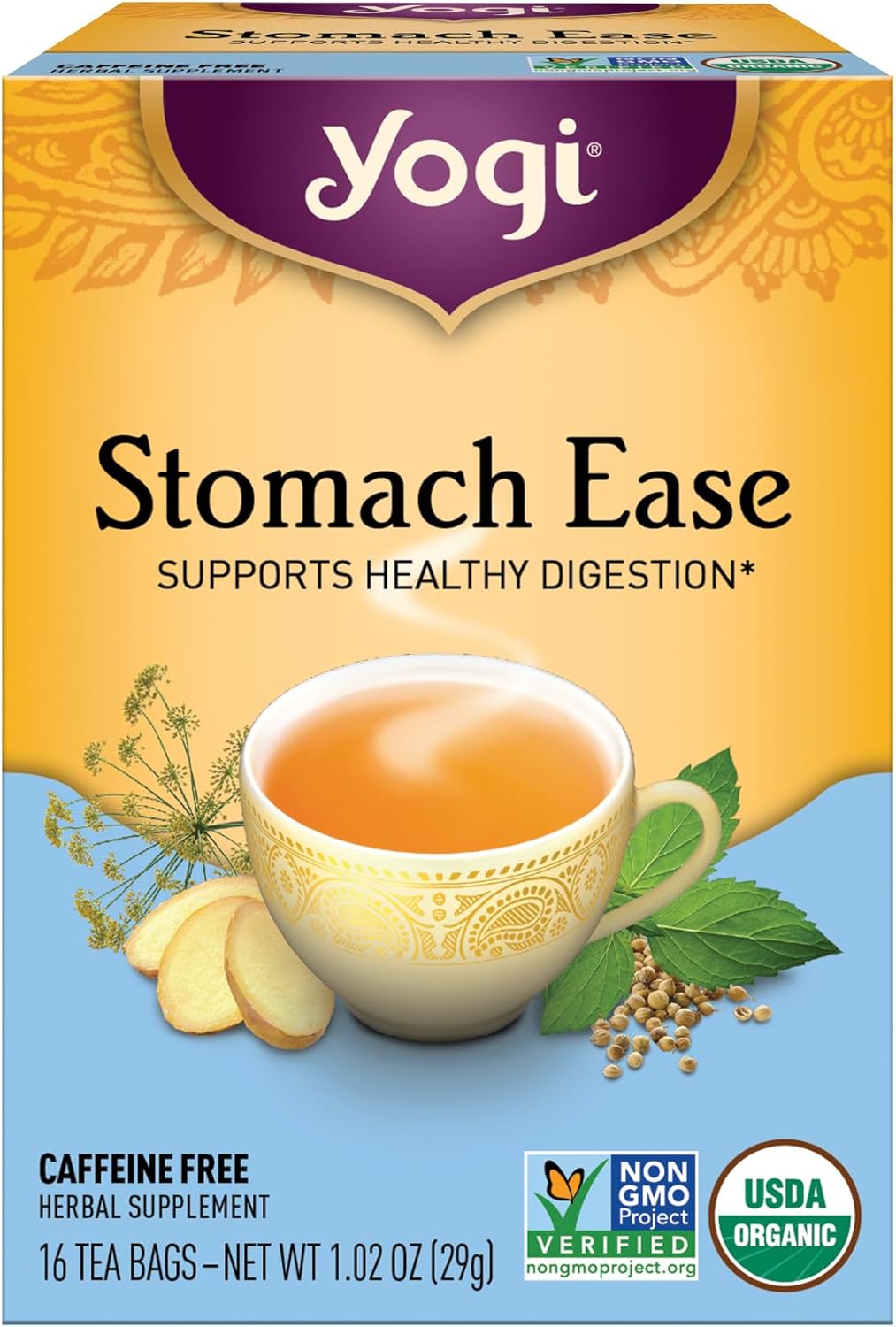 Yogi Tea, Stomach Ease, 16 Count