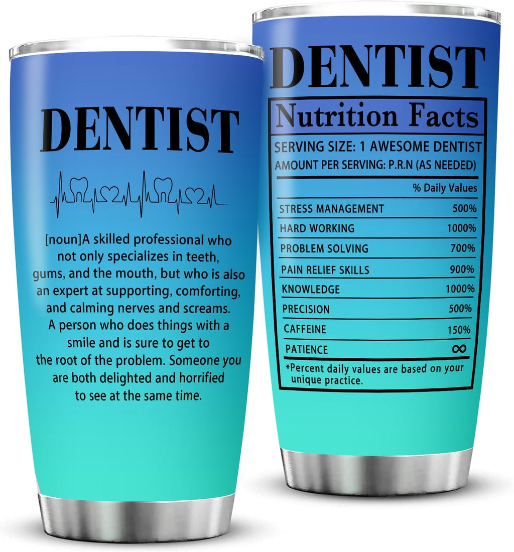 Dentist Appreciation Gifts for Women Men Male Female,National Dentists Day Gifts,Travel Coffee Tumbler Mug 20oz