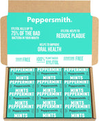 Peppersmith 100% Xylitol Mints, Fine English Peppermint, 25 Mints 15 g (Pack of 12, Total 300 Mints)