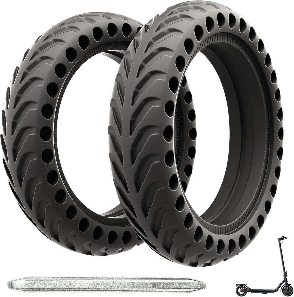 8.5x2 '' inch solid tires for electric scooters. This solid tire is compatible with Xiaomi m365/Mijia Mi m365 Pro/GTRAX GXL V2/GTRAX XR and All 8 1/2 x2/50/75-6.1 scooters.